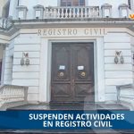 SUSPENDEN ACTIVIDADES EN REGISTROCIVIL; SE PRESUME ROBO