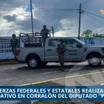 FUERZAS FEDERALES Y ESTATALES REALIZAN NUEVO OPERATIVO EN CORRALÓN DEL DIPUTADO «PEPÍN» RUIZ EN EL COYOL