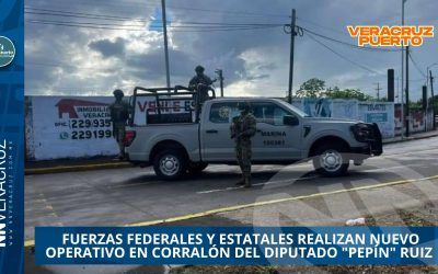 FUERZAS FEDERALES Y ESTATALES REALIZAN NUEVO OPERATIVO EN CORRALÓN DEL DIPUTADO «PEPÍN» RUIZ EN EL COYOL