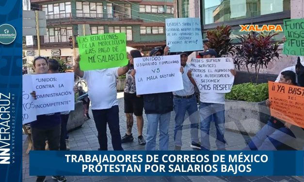 TRABAJADORES DE CORREOS DE MÉXICO PROTESTAN POR SALARIOS BAJOS Y FALTA DE INSUMOS