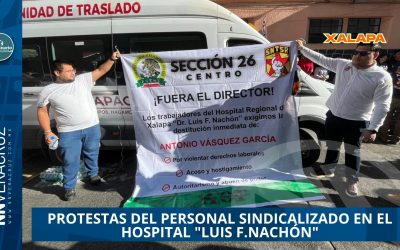 PROTESTAS DEL PERSONAL SINDICALIZADO EN EL HOSPITAL «LUIS F.NACHÓN» POR FALTA DE RECURSOS Y RETRASOS SALARIALES