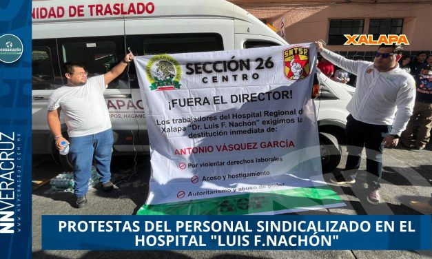 PROTESTAS DEL PERSONAL SINDICALIZADO EN EL HOSPITAL «LUIS F.NACHÓN» POR FALTA DE RECURSOS Y RETRASOS SALARIALES 