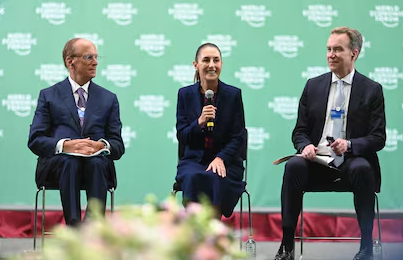 Sheinbaum alienta a 60 directores ejecutivos del Foro Económico Mundial a invertir en México