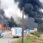 EXPLOTA PIPA EN LA AUTOPISTA MÉXICO-PUEBLA (VIDEO)