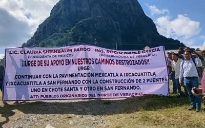 MOVILIZACION CAMPESINA EXIGE PAVIMENTACION DE CAMINOS Y CONSTRUCCION DE PUENTES
