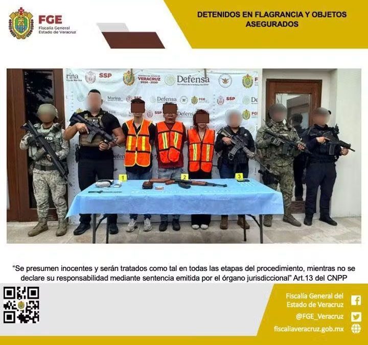 TRES PERSONAS DETENIDAS Y OBJETOS ASEGURADOS EN OPERATIVO DE CATEO EN #CUICHAPA