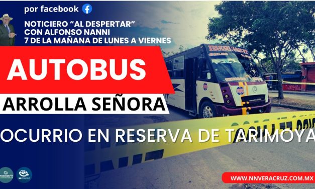 AUTOBÚS ARROLLA ADULTA MAYOR EN VERACRUZ