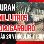 EN UN CATEO EN COATZACOALCOS, FGR ASEGURA MÁS DE DOS MIL LITROS DE HIDROCARBURO, 24 VEHÍCULOS Y UN INMUEBLE