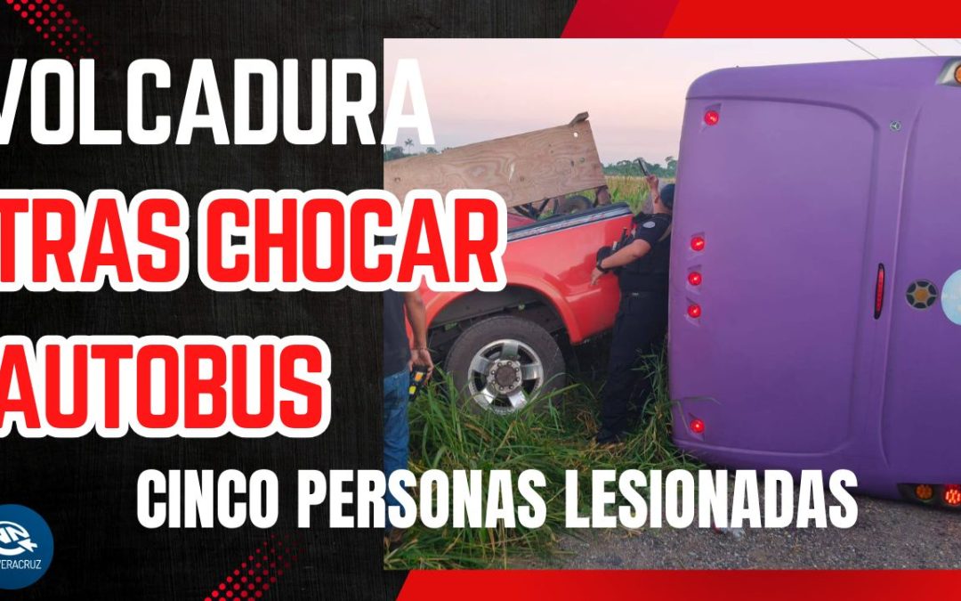 𝗧𝗥𝗔𝗦 𝗖𝗛𝗢𝗖𝗔𝗥 𝗔𝗨𝗧𝗢𝗕𝗨𝗦 𝗩𝗨𝗘𝗟𝗖𝗔 𝗗𝗘𝗝𝗔𝗡𝗗𝗢 𝟱 𝗣𝗘𝗥𝗦𝗢𝗡𝗔𝗦 𝗟𝗘𝗦𝗜𝗢𝗡𝗔𝗗𝗔𝗦 𝗘𝗡 𝗟𝗔 𝗖𝗔𝗥𝗥𝗘𝗧𝗘𝗥𝗔 𝗖𝗢𝗔𝗧𝗭𝗔𝗖𝗢𝗔𝗟𝗖𝗢𝗦-𝗠𝗜𝗡𝗔𝗧𝗜𝗧𝗟𝗔𝗡