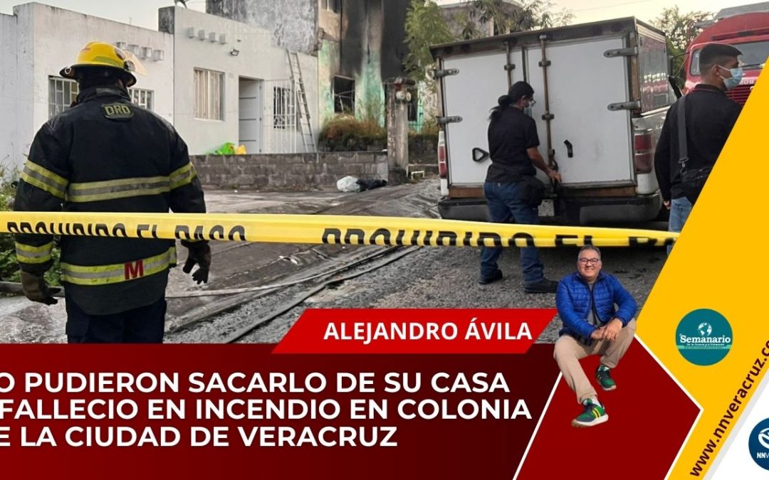NO PUDIERON SACARLO DE SU CASA DONDE SE REGISTRA UN INCENDIO