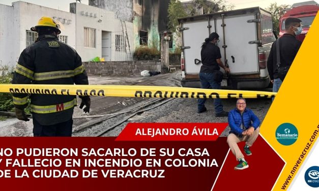 NO PUDIERON SACARLO DE SU CASA DONDE SE REGISTRA UN INCENDIO