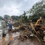 Activan Plan DN-III-E en la localidad de La Palma de #Catemaco tras severas inundaciones
