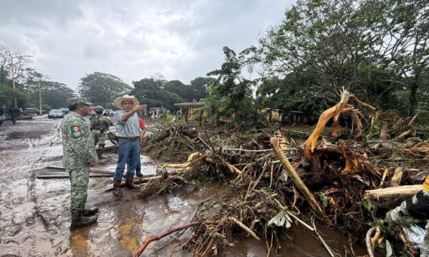 Activan Plan DN-III-E en la localidad de La Palma de #Catemaco tras severas inundaciones