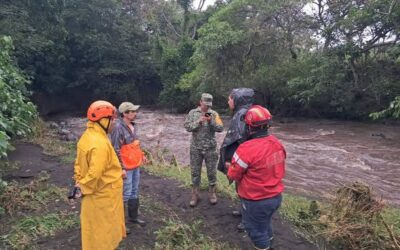 SE DESBORDA EL RIO «LA PALMA» EN CATEMACO