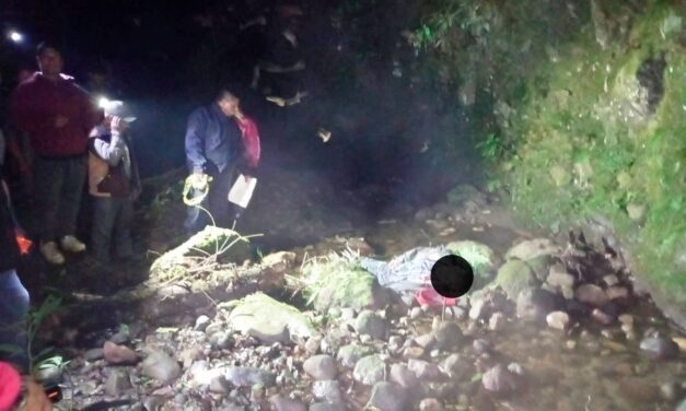 FALLECE CAMPESINO TRAS CAER A UN BARRANCO EN COSCOMATEPEC
