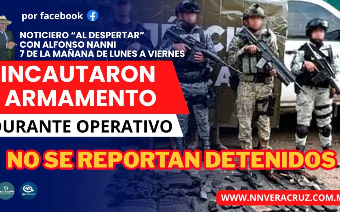 DURANTE OPERATIVO INCAUTARON ARSENAL