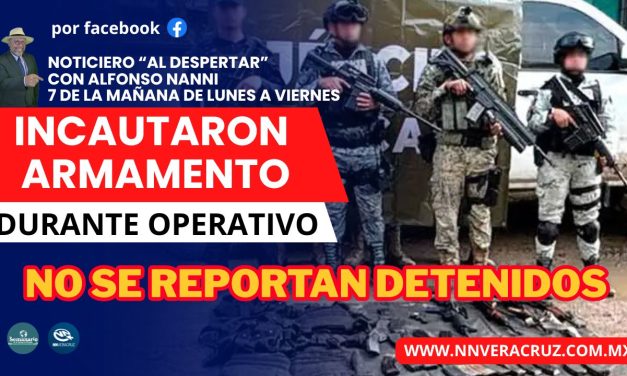 DURANTE OPERATIVO INCAUTARON ARSENAL