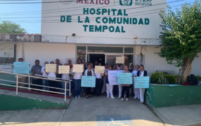 Realizan manifestación pacífica en el Hospital de Tempoal