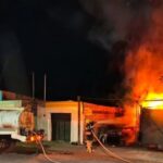 🔥INCENDIO EN TALLER MECÁNICO