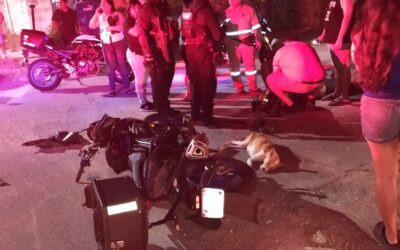 *SE ESTAMPÓ MOTOCICLISTA EN VILLAS DE SAN MARTIN*