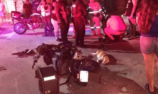 *SE ESTAMPÓ MOTOCICLISTA EN VILLAS DE SAN MARTIN*