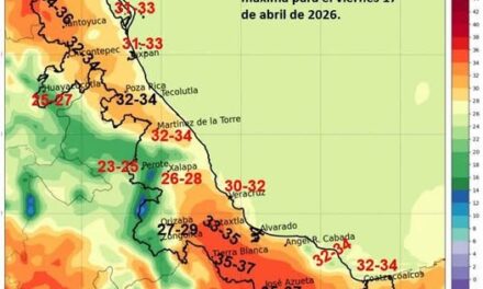 Aquí el pronóstico de temperaturas máximas para este viernes 17 de abril de 2026