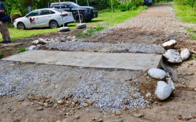 Inauguración de obra en la comunidad Agrícola Emiliano Zapata.