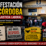 TRABAJADORES SE MANIFIESTAN FRENTE A COMETRA EN CÓRDOBA