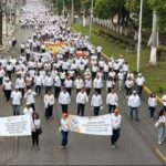 MARCHA DE MAESTROS DE LA SECCION 32 EN POZA RICA