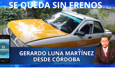 CAMIONETA PRESUNTAMENTE SE QUEDA SIN FRENOS Y PROVOCA CHOQUE CONTRA TAXI EN CÓRDOBA