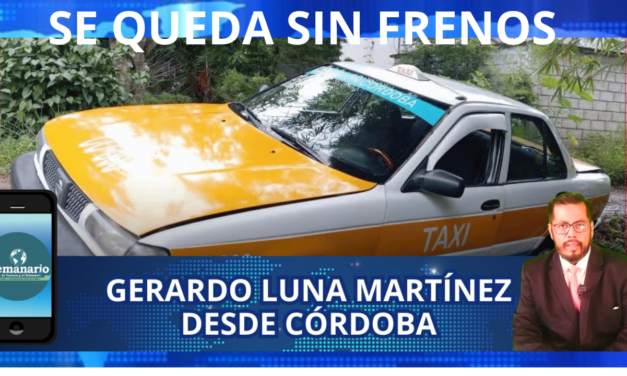 CAMIONETA PRESUNTAMENTE SE QUEDA SIN FRENOS Y PROVOCA CHOQUE CONTRA TAXI EN CÓRDOBA