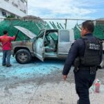 SE SALVA FAMILIA TRAS INCENDIARSE SU CAMIONETA