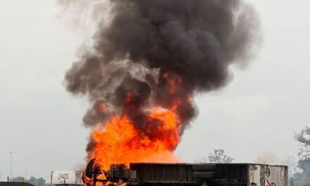 INCENDIO DE TRAILER EN EL CIRCUITO MEXIQUENSE