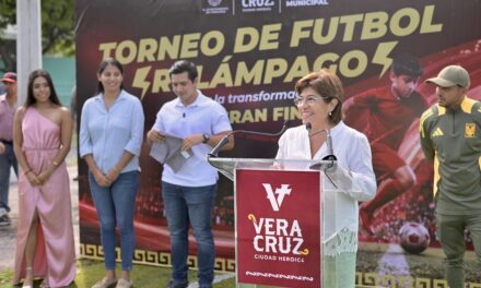 Refrenda Rosa María compromiso con el deporte y la sana convivencia en la ciudad de Veracruz