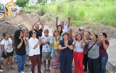 SUPERVISA ROSA MARIA OBRA INTEGRAL DE 20 MIL METROS CUADRADOS PARA MEJORAR MOVILIDAD EN LA ZONA NORTE DE LA CIUDAD DE VERACRUZ