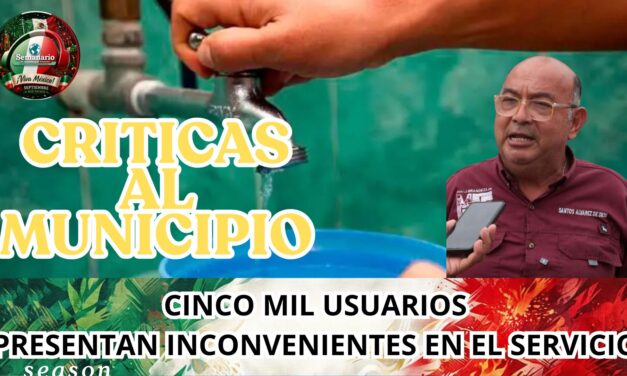 CINCO MIL USUARIOS DEL AGUA POTABLE EN MEDELLIN PRESENTAN INCONVENIENTES CON EL SUMINISTRO