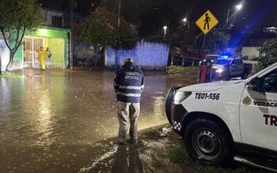 UNA VICTIMA REGISTRADA POR INTENSAS LLUVIAS EN XALAPA