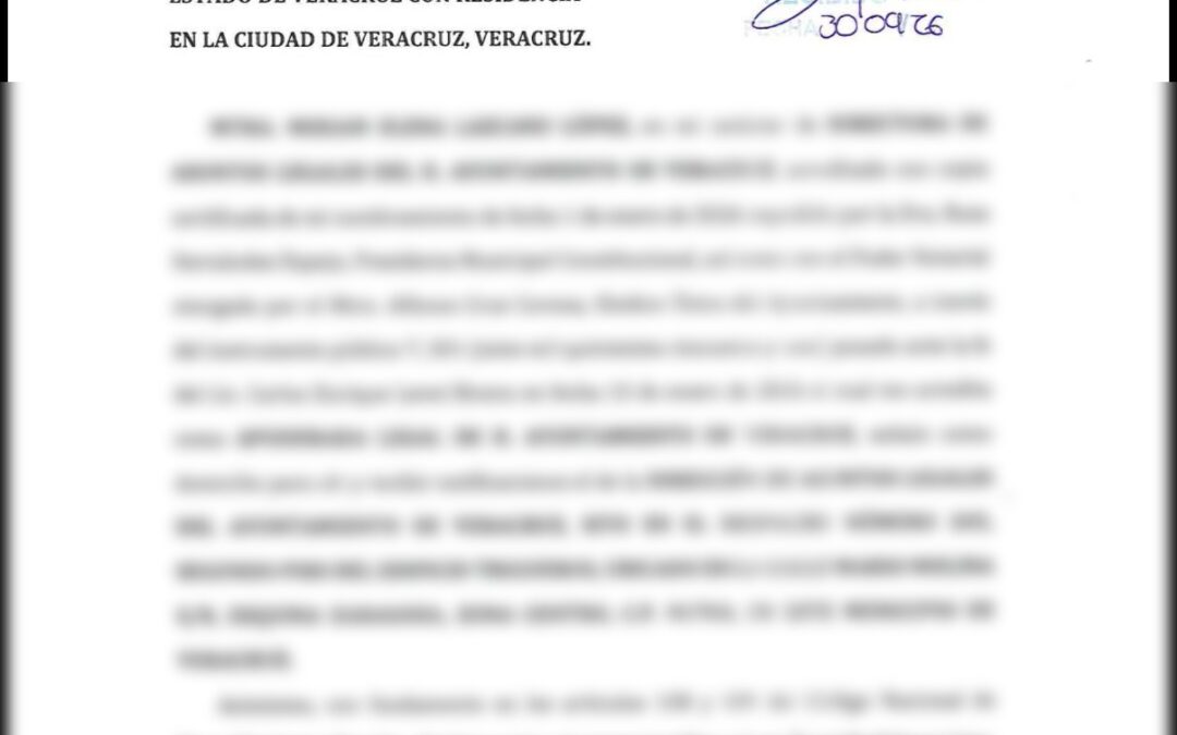 DENUNCIA AYUNTAMIENTO DE VERACRUZ A GRUPO MAS ANTE FGE POR PRESUNTO FRAUDE