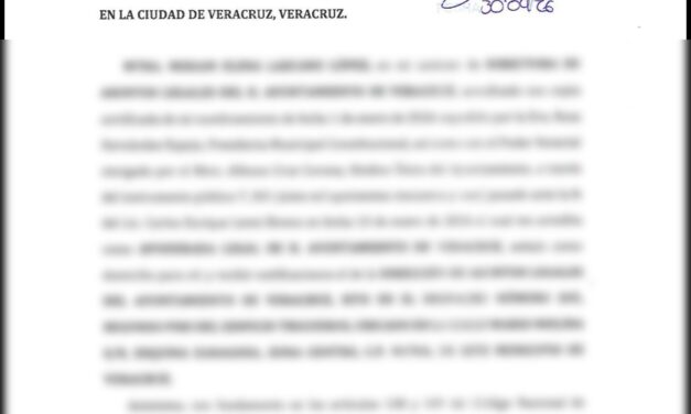 DENUNCIA AYUNTAMIENTO DE VERACRUZ A GRUPO MAS ANTE FGE POR PRESUNTO FRAUDE