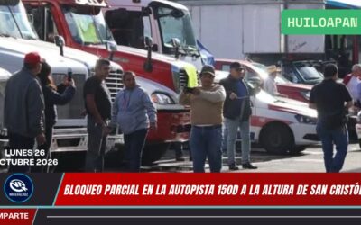 PARO DE TRANSPORTISTAS PROVOCA AFECTACIONES EN AUTOPISTA MÉXICO-VERACRUZ