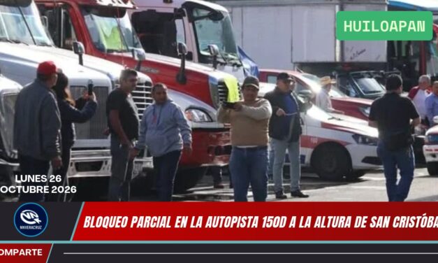 PARO DE TRANSPORTISTAS PROVOCA AFECTACIONES EN AUTOPISTA MÉXICO-VERACRUZ