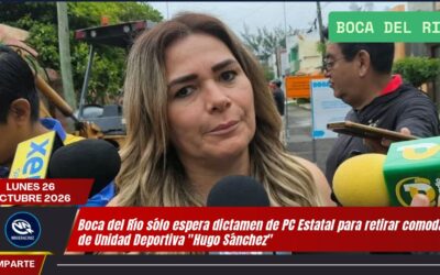 BOCA DEL RIO SÓLO ESPERA DICTAMEN DE PC ESTATAL PARA RETIRAR COMODATO DE UNIDAD DEPORTIVA «HUGO SÁNCHEZ»