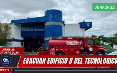 SUSTO EN EL TECNOLOGICO DE VERACRUZ, EVACUAN EDIFICIO B