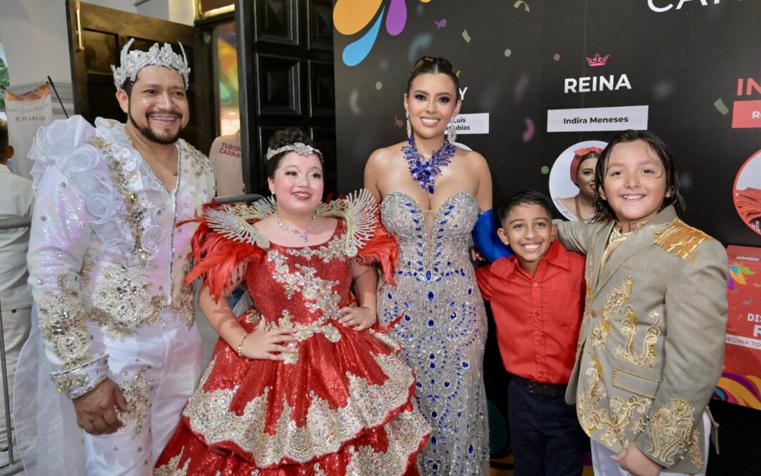 Regina Torrecilla Delgado y José Luis Covarrubias González formalizaron sus candidaturas a Reina Infantil y Rey del Carnaval de Veracruz 2027