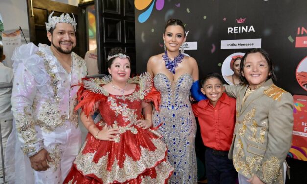 Regina Torrecilla Delgado y José Luis Covarrubias González formalizaron sus candidaturas a Reina Infantil y Rey del Carnaval de Veracruz 2027
