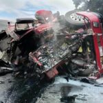 🚨MUERE CHOFER TRAS VOLCADURA DE TRÁILER EN #MALTRATA SOBRE LA UTOPISTA 150D.