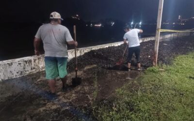 Continúan acciones emergentes de limpieza por fenómeno de Mar de Fondo