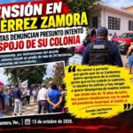 Un conflicto por la posesión de un predio de más de 34 hectáreas generó momentos de tensión en el municipio de Gutiérrez Zamora.