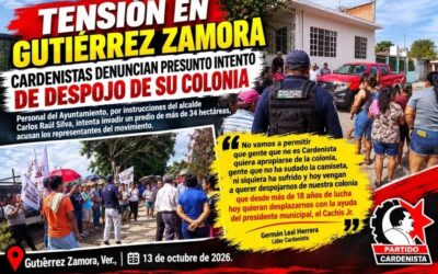 Un conflicto por la posesión de un predio de más de 34 hectáreas generó momentos de tensión en el municipio de Gutiérrez Zamora.