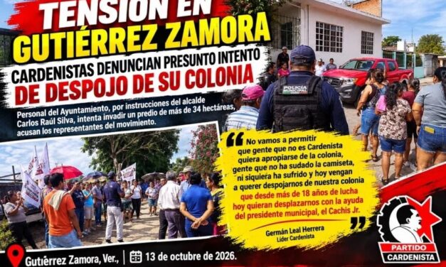 Un conflicto por la posesión de un predio de más de 34 hectáreas generó momentos de tensión en el municipio de Gutiérrez Zamora.